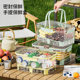 Portable fresh-keeping box outdoor camping, spring outing, picnic, food grade storage, portable mobile refrigerator, fruit bento box