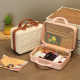 Cartoon suitcase cute cartoon suitcase women 14-inch makeup box travel retro box small lightweight storage bag