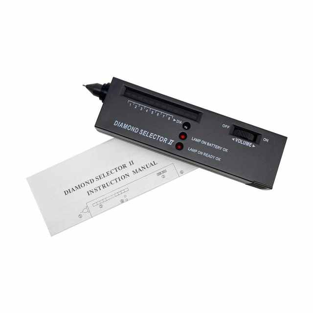 Diamond instrument Diamond crystal diamond thermal conductivity stone instrument hardness Bibing mossum jade identification second-generation pen identification jade