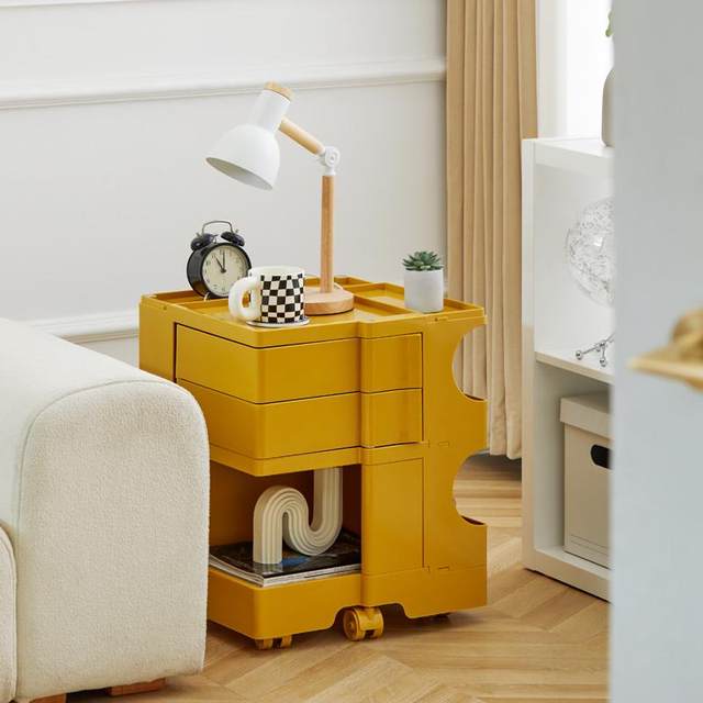 Snack rack storage rack trolley storage living room movable internet celebrity bobby cabinet multi-layer wheeled storage tool