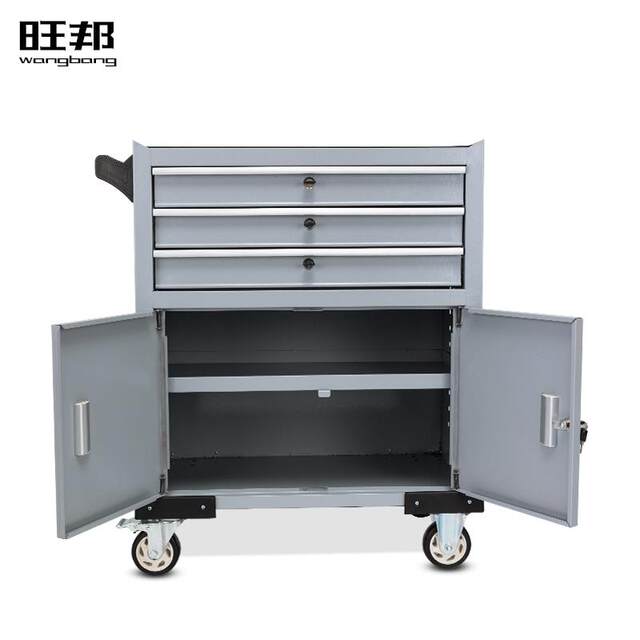 Vehicle box tool truck drawer tool hardware gadget box cabinet Wangqiang hand push cabinet parts workshop maintenance Bangjia