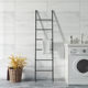 Nordic simple bedroom iron wall coat rack floor ladder-shaped clothes storage rack clothes hanger Mao Dixuan