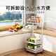 Floor-standing vegetable storage rack to place fruits and vegetables can be detached and washed kitchen storage rack narrow multi-layer joints mobile storage basket