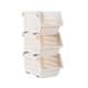 Camellia storage basket inclined hole stacked fruit and vegetable basket drain basket storage and sorting basket multi-function kitchen storage rack