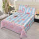 Summer mat machine-washed ice silk mat three-piece set naked sleeping simple bed air-conditioning mat sheet folding soft mat