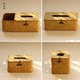 Household bamboo tissue box rectangular Japanese paper box creative hotel restaurant napkin storage box bamboo weaving
