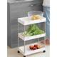 Seamless storage rack kitchen seasoning vegetable basket bathroom floor-standing gap multi-layer cart narrow-slit storage rack