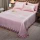 Summer mat sheets, ice silk mat three-piece set bed skirt style summer machine washable air conditioner soft mat for home foldable