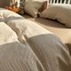 Simple Japanese style three-layer yarn wash cotton lifting rice brown four-piece set cotton 1.5m1.8 apartment quilt cover bed sheet