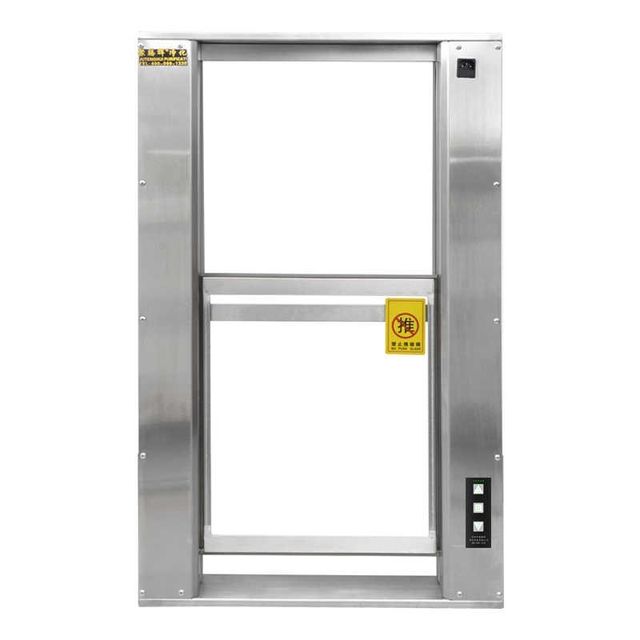 Stainless steel lifting transfer window Single control electric manual control upper and lower interlocking transfer box series customized window