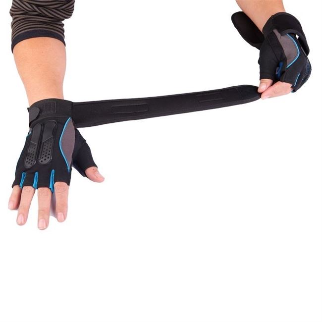 FITNESS GLOVES MENS HALF-FINGER ANTI-SKID GYM BAR ARMBAND W