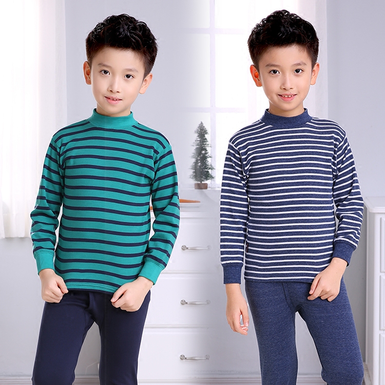 XUAN ZE GENUINE COTTON UNDERWEAR AUTUMN CLOTHES AND PANTS SET MEDIUM AND HIGH NECK CHILDRENS TEENAGERS COTTON SWEATERS AND PANTS FOR COLLEGE STUDENTS