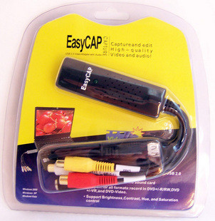 EASYCAP 오디오 및 비디오 캡처 카드 USB 비디오 캡처 카드 캡처 상자 단일 채널 USB 캡처 카드