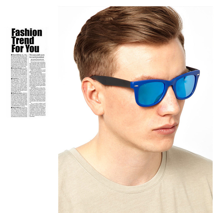 速卖通敦煌网时尚热卖厂家直销FDA CE米钉折叠太阳镜RB4105带盒子