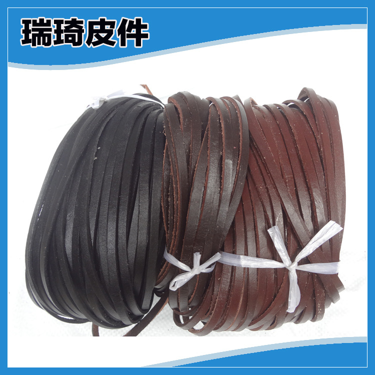 专业销售 3mm-40mm彩色牛皮条 环保方皮条 箱包带牛皮