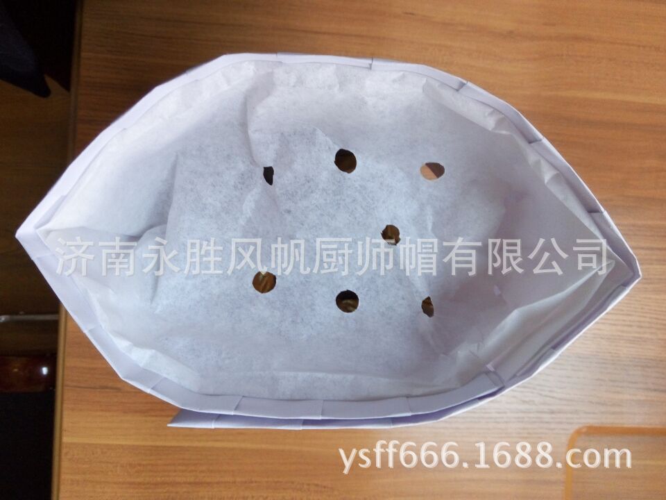 儿童帽纸质帽顶打开