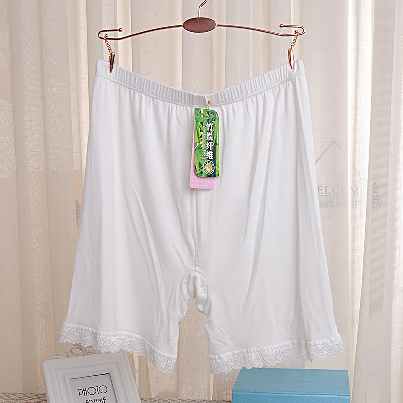 0306平口宽边蕾丝白色