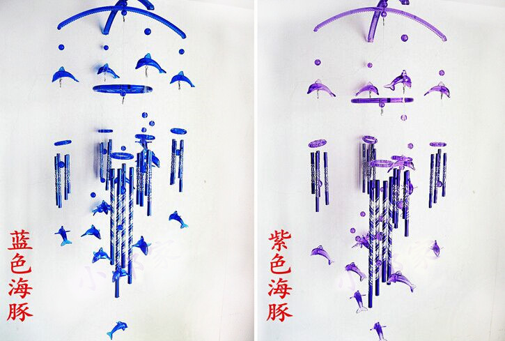 17头蓝色海豚加紫色