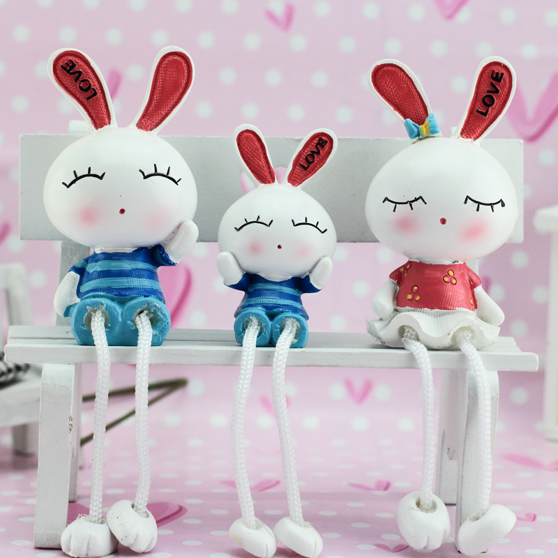 眯眼兔一家三口 a