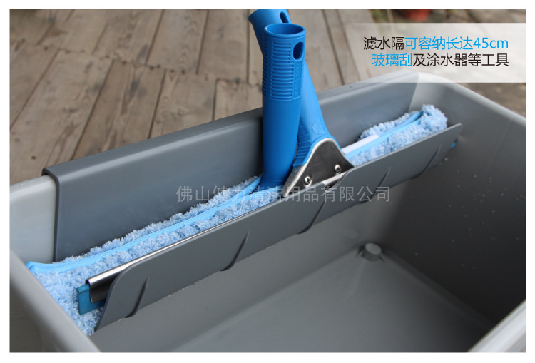 意大利CT施达 玻璃清洁桶 带轮子塑料水桶 清洁工具水桶 图4