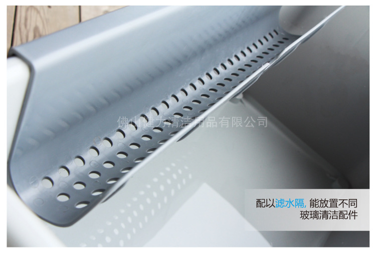 意大利CT施达 玻璃清洁桶 带轮子塑料水桶 清洁工具水桶 图3