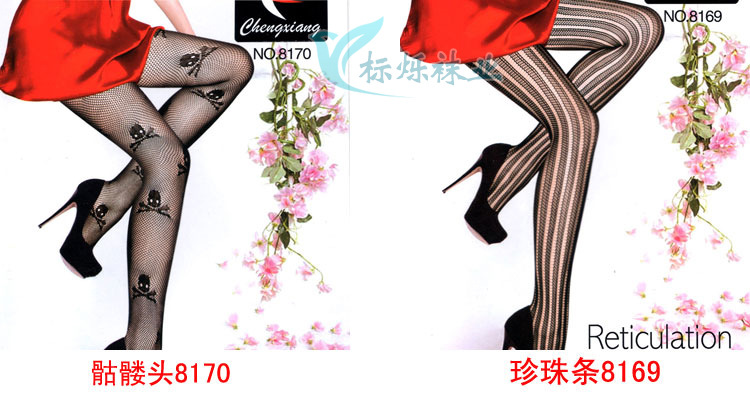提花网袜花型集合3