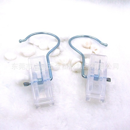 3号  48mm塑胶衣架夹 铁钩 (2)   450