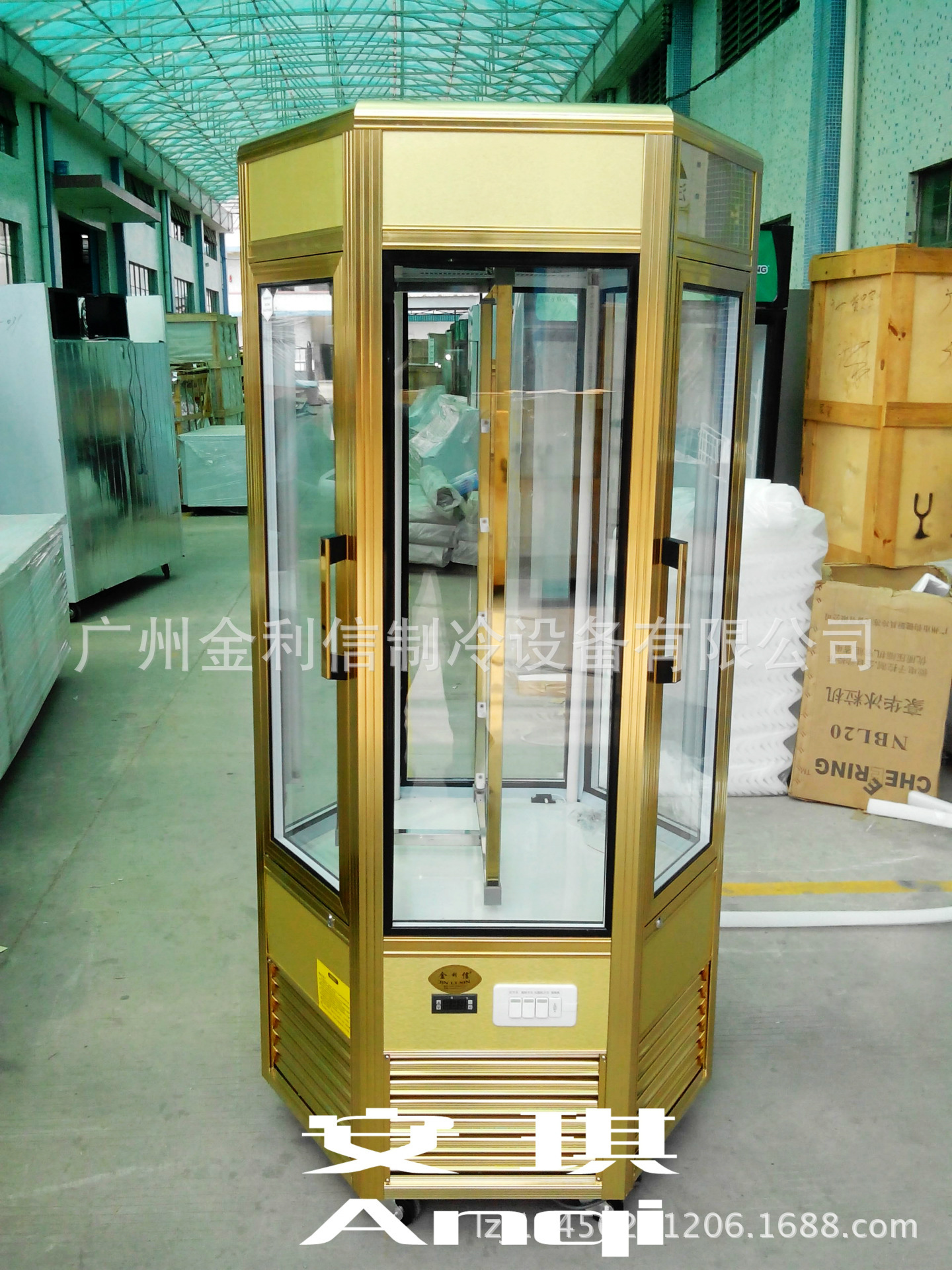 六角旋转展示柜2