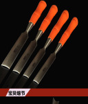 厂家批发半圆凿子8-24mm高碳钢木工凿子穿心凿塑柄木工工具已开刃