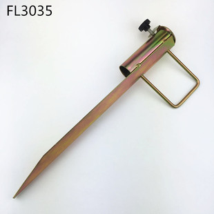 厂家直销户外用品帐篷配件 沙滩插入式太阳伞 方形手柄伞座铁地钉