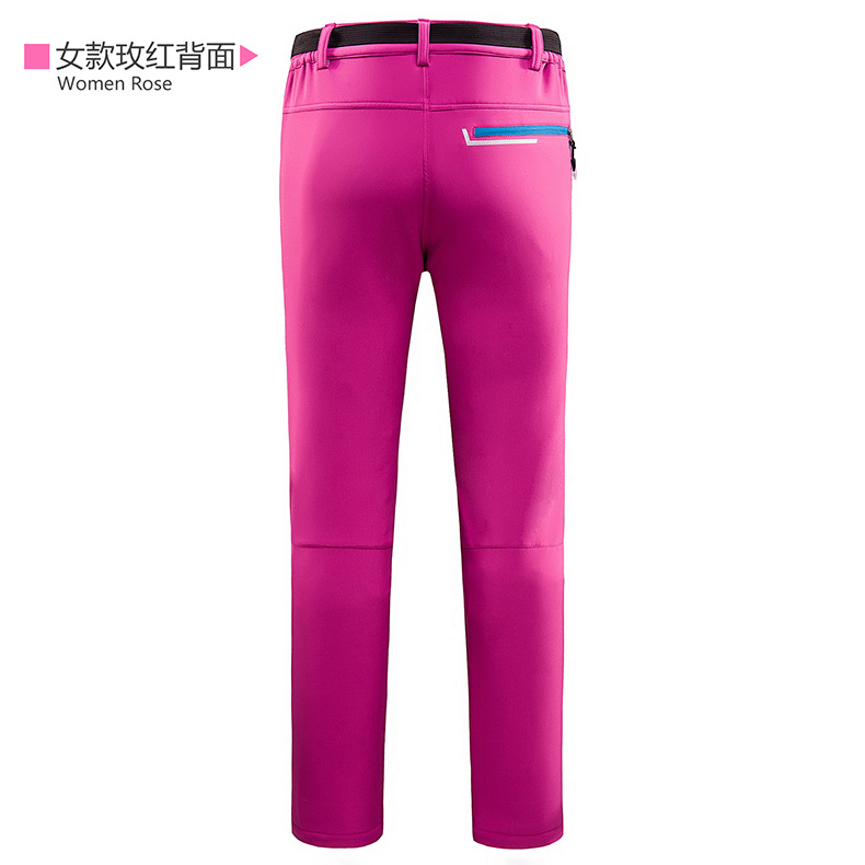 40女款裤玫红背面