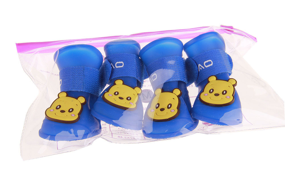 带配饰宠物雨鞋 (4)