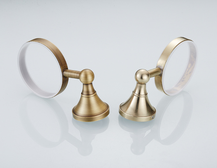 全铜欧式复古仿古马桶刷架套装组合卫浴五金挂件批发一