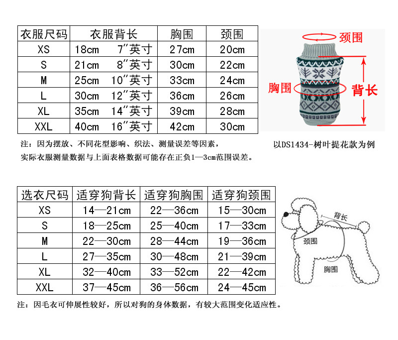 DS1434为例-衣服尺寸-数据完整标注