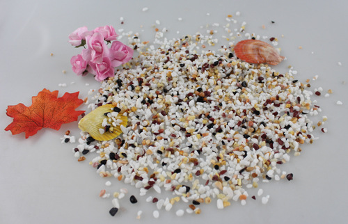 4-6mm超市小包装白色小石头出口白色鹅卵石纯白色砾石白石子