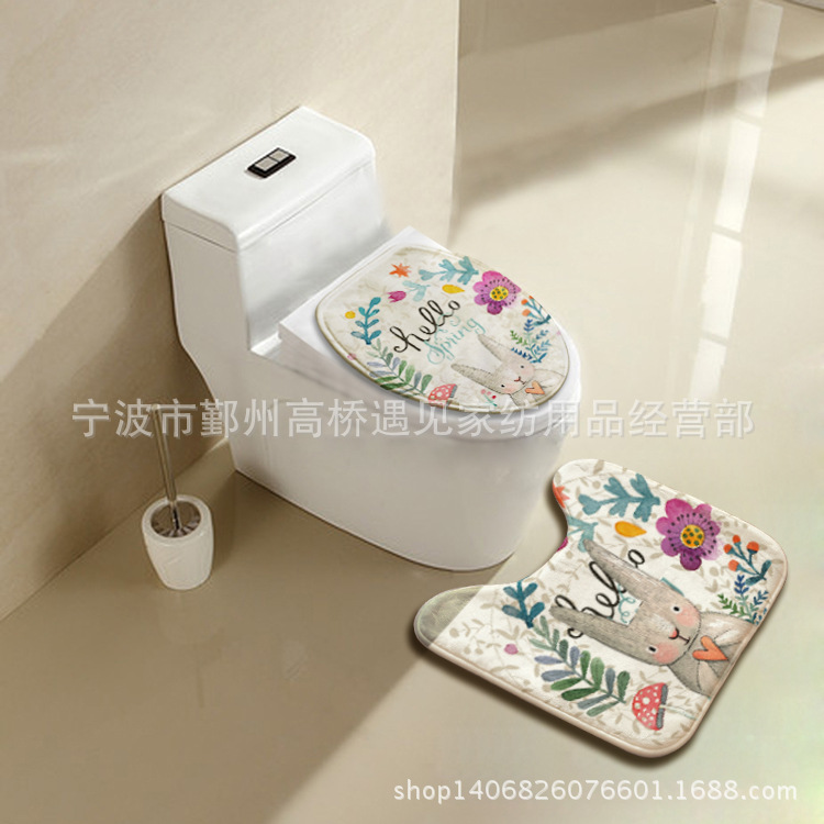 兔子紫花红蘑菇-2