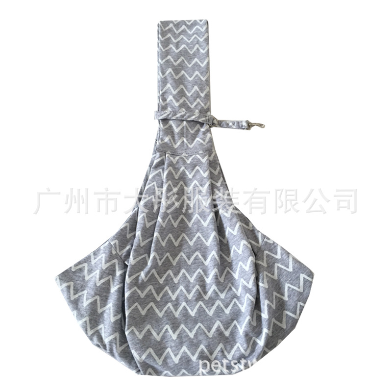 15759h-可调节 时尚单肩斜挎包条纹灰色-001