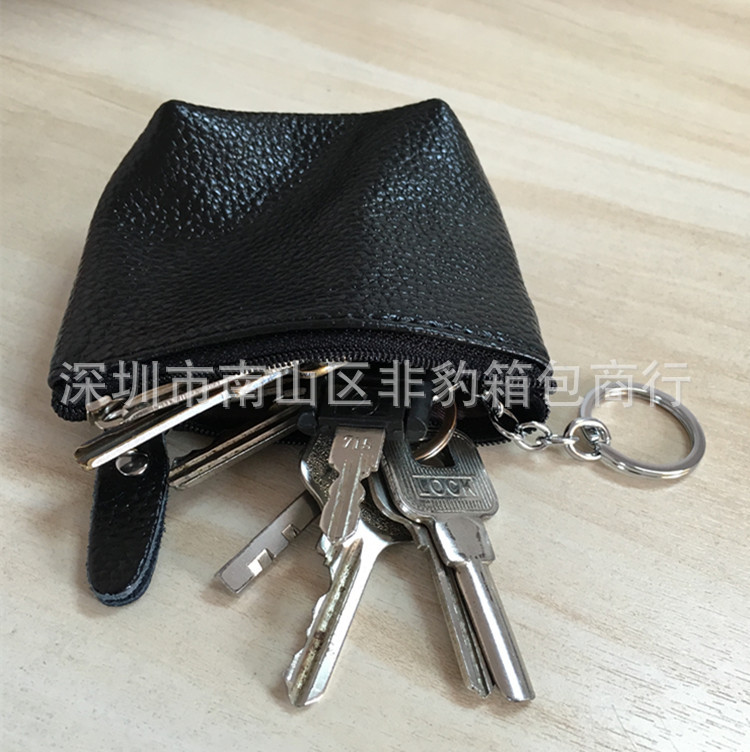 工厂批发供应真皮女式零钱包女士创意钥匙包一包多用