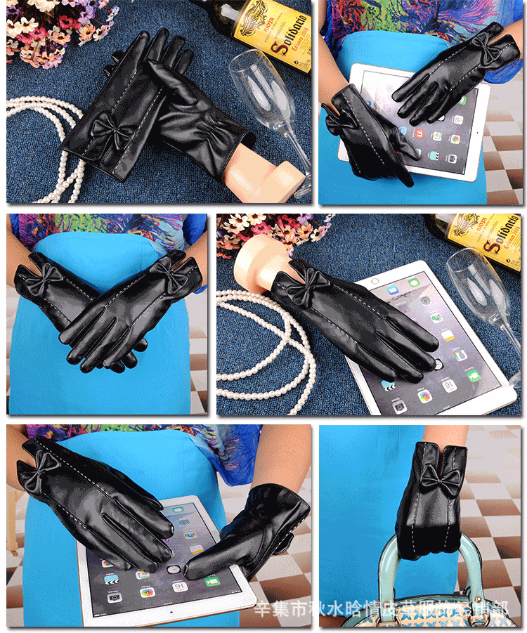 女PU蝴蝶结双线详情_13