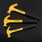 【厂家直销】0.25kg 0.5kg 0.75kg 规格齐全起钉锤黄色钢管羊角锤