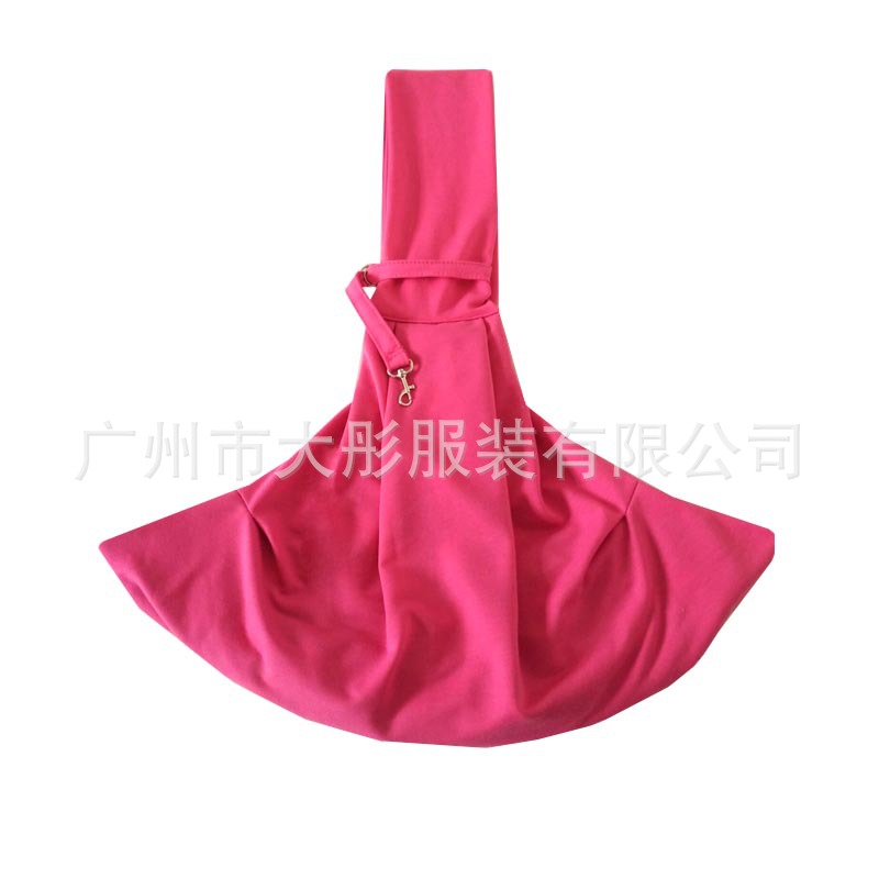 15759g可伸缩单肩斜跨宠物包桃红色-6