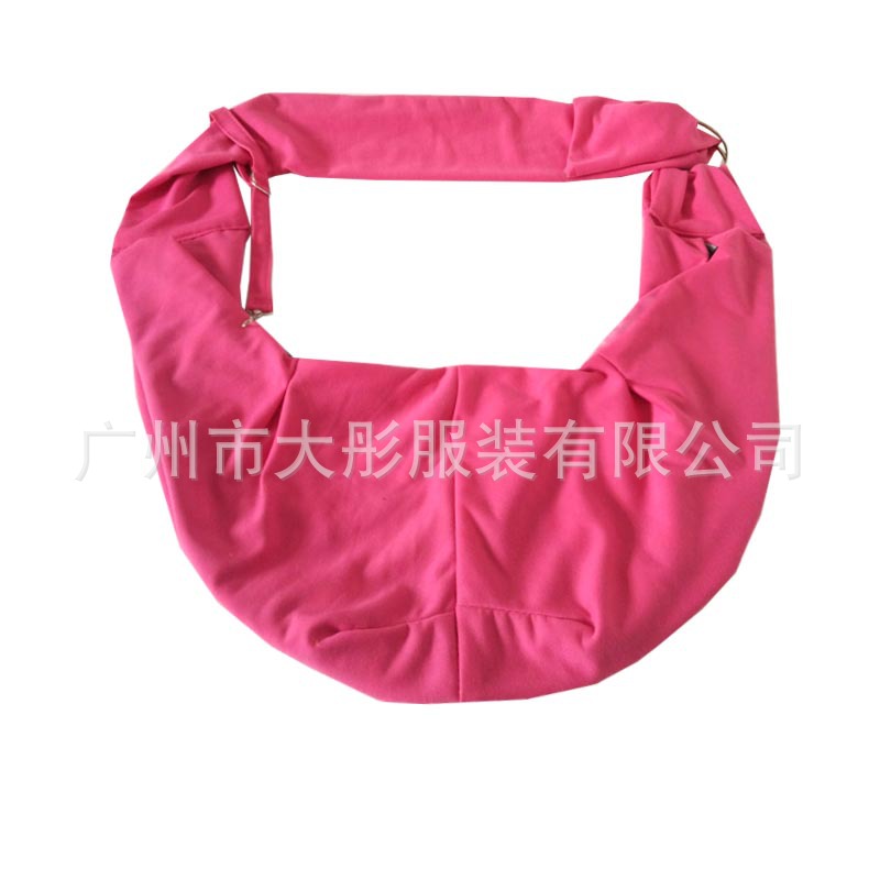 15759g可伸缩单肩斜跨宠物包桃红色-4