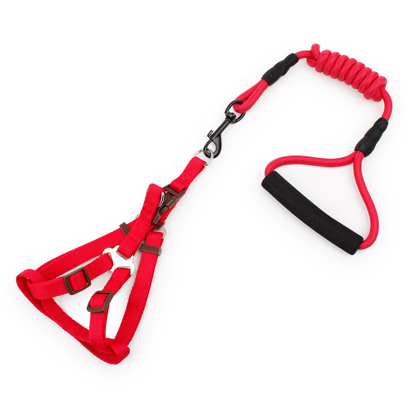 彩色涤纶包芯泡棉胸背牵引绳4