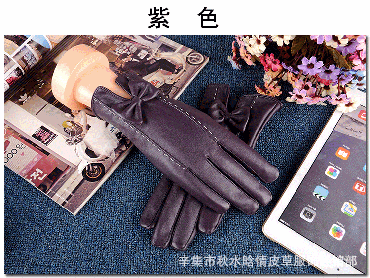 女PU蝴蝶结双线详情_10