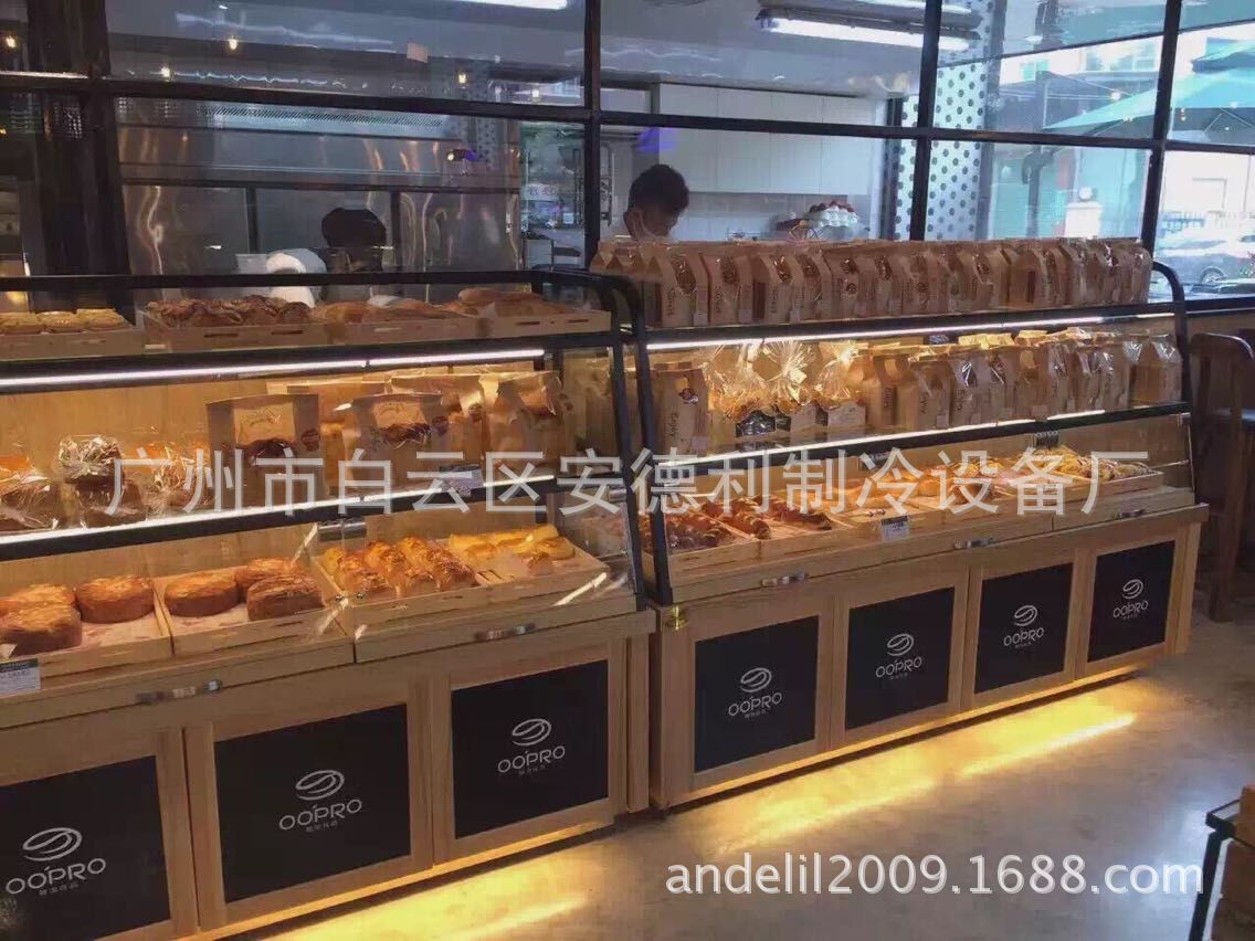 木质面包展示柜