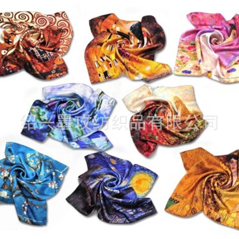 仿真丝方巾