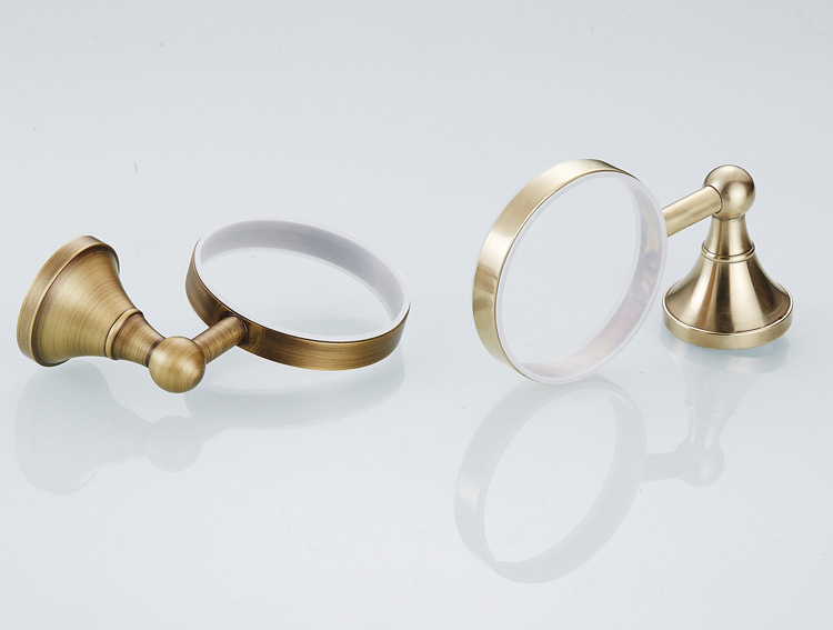 全铜欧式复古仿古马桶刷架套装组合卫浴五金挂件批发一