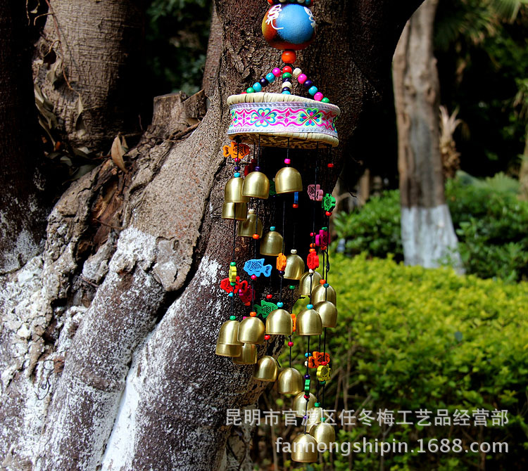 东巴文葫芦草鼓铜风铃