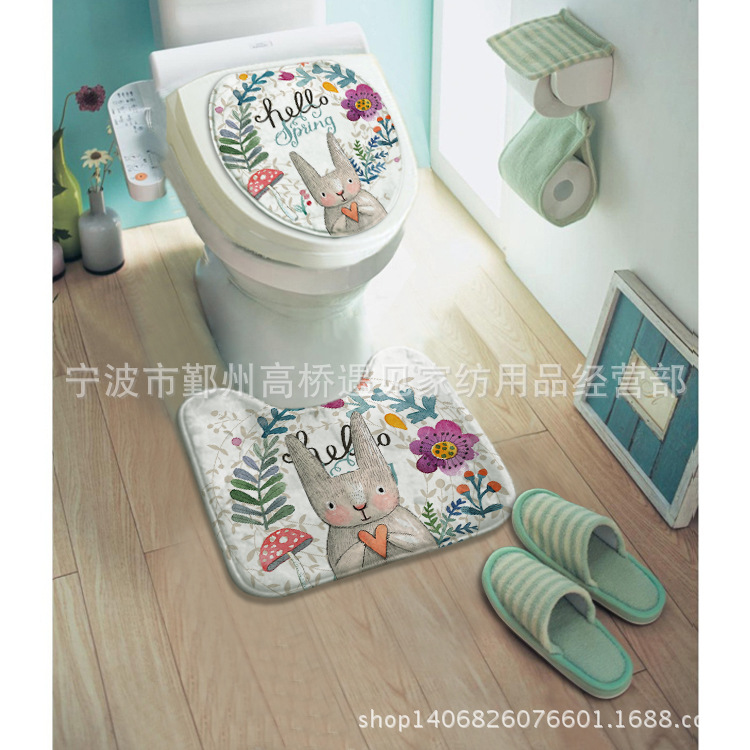 兔子紫花红蘑菇-3