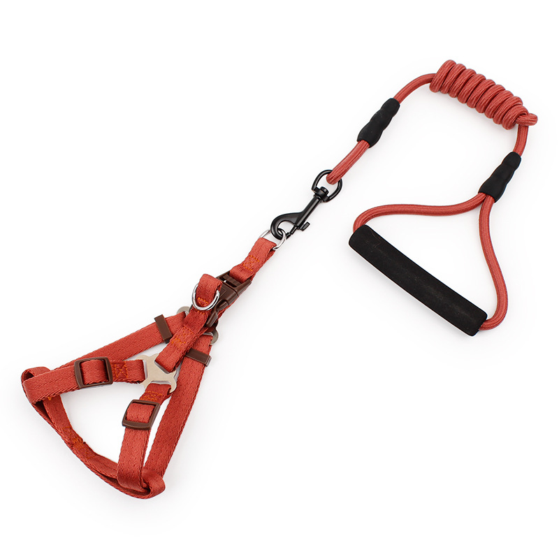 彩色涤纶包芯泡棉胸背牵引绳3